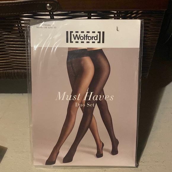 Wolford duo set. Individual 10 and velvet de luxe 50 - Picture 1 of 2